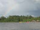 <strong>18 aout 2008</strong><br />Un mini-reportage de Vianney Beaurepaire (suite) :
Charles et Patrick devant la rive Brésilienne ; vous pouvez admirer l’arc en ciel.