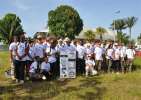 <strong>Camp Cisame, mars 2010</strong><br />Les 44 participants au Raid Cohésion Police, au départ de Régina, les T-shirts des sponsors sont encore immaculés et l'énergie débordante...