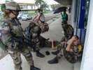 <strong>Kourou 06</strong><br />Exercice dans les rues de Kourou, 19 janvier 2005