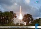 <strong>Ariane vol 221</strong><br />Lancement d'une Ariane 5ECA depuis la base spatial de Kourou, le 6 décembre 2014. A son bord les satellites DIRECTV-14 and GSAT-16. Copyright : 2014 ESA - CNES - ARIANESPACE : Photo Optique Vidéo CSG